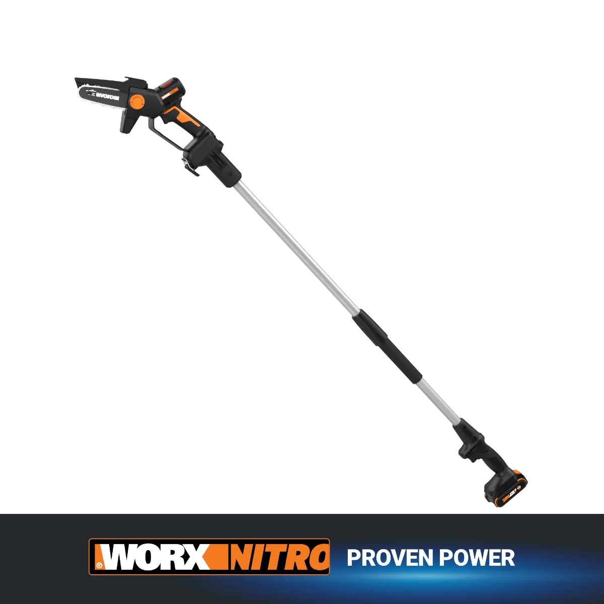 Nitro 20V Brushless 5" Pruning Saw with Extension Pole Nitro 20V Brushless 5" Pruning Saw with Extension Pole