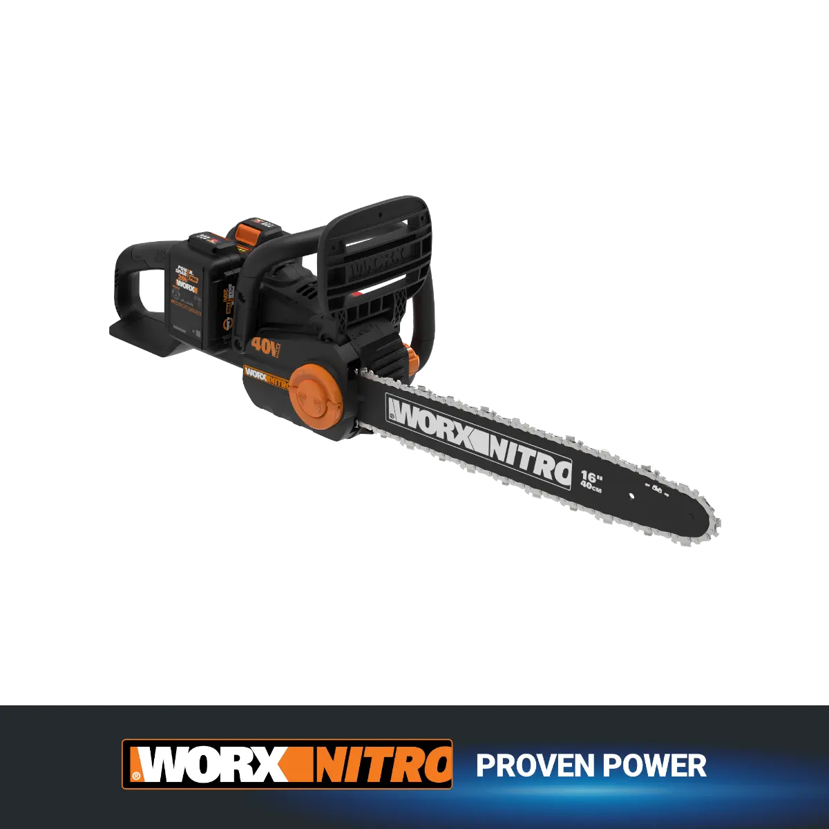 Nitro 40V Power Share Cordless 16" Chainsaw with Brushless Motor Nitro 40V Power Share Cordless 16" Chainsaw with Brushless Motor