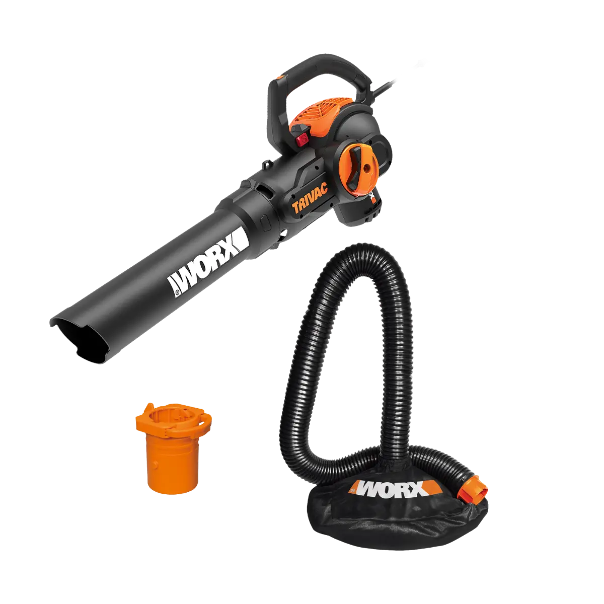 TRIVAC 12-Amp Electric 3-IN-1 Blower / Mulcher / Yard Vacuum w/ Leaf Collection System TRIVAC 12-Amp Electric 3-IN-1 Blower / Mulcher / Yard Vacuum w/ Leaf Collection System