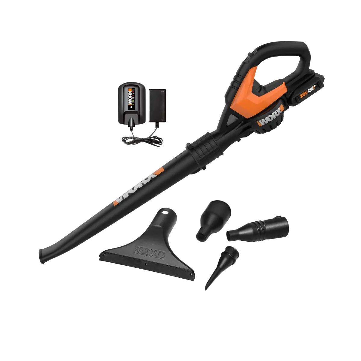 20V PowerShare WORX AIR Cordless Leaf Blower / Sweeper - 4 Attachments Included 20V PowerShare WORX AIR Cordless Leaf Blower / Sweeper - 4 Attachments Included