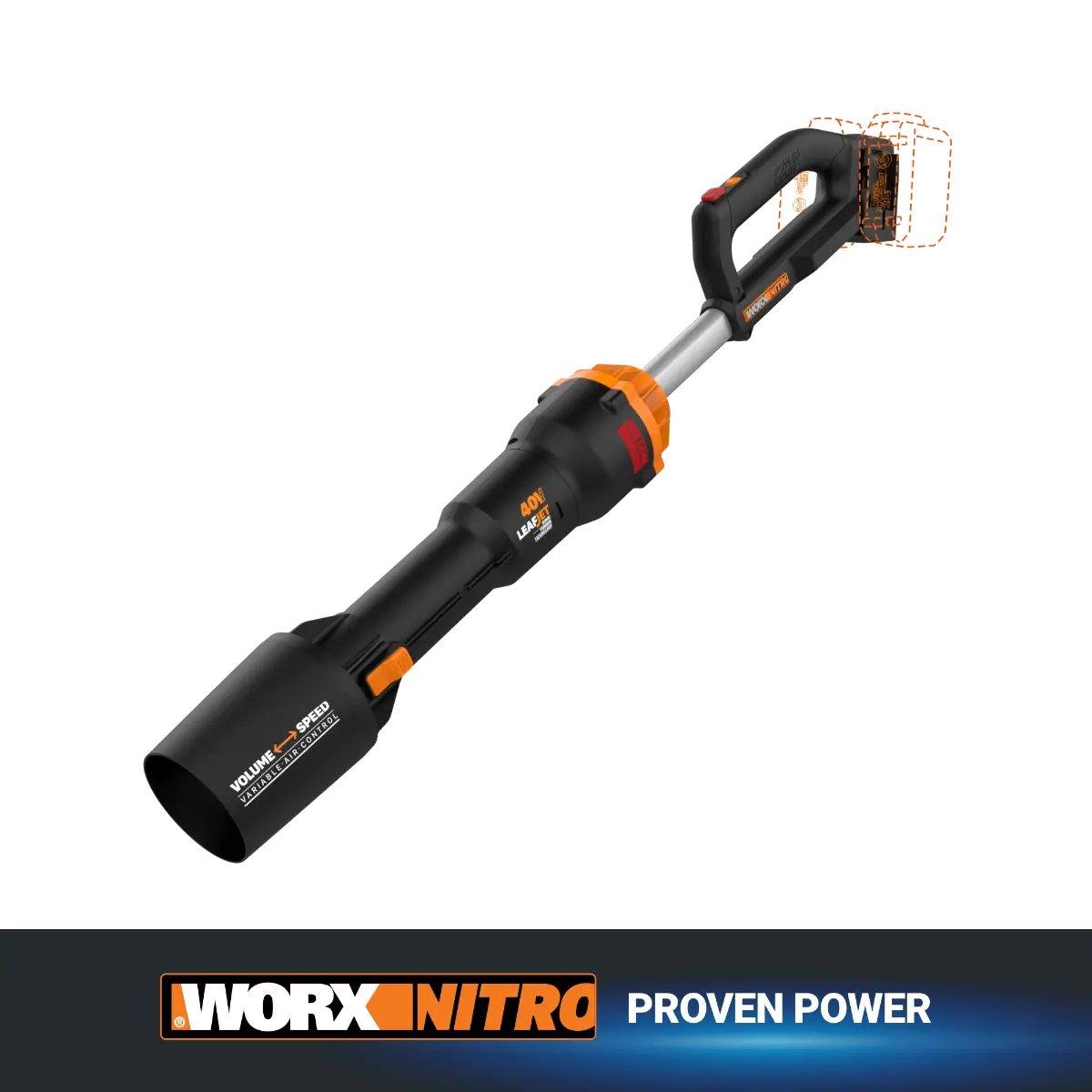 Nitro 40V Power Share PRO LEAFJET Cordless Leaf Blower with Brushless Motor - Tool Only Nitro 40V Power Share PRO LEAFJET Cordless Leaf Blower with Brushless Motor - Tool Only