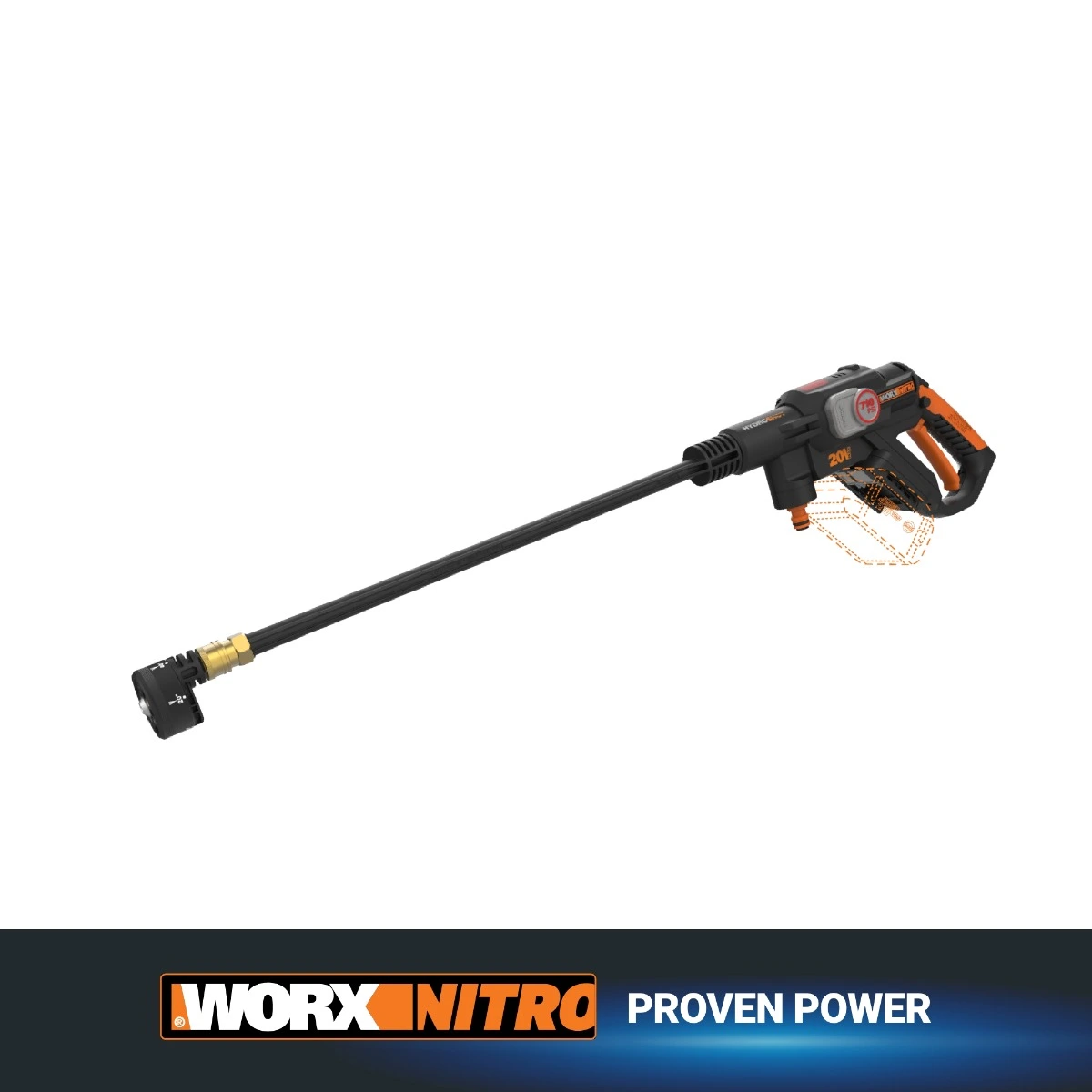 Nitro 20V Brushless Hydroshot Plus Portable Power Cleaner (710 MAX PSI) – Tool Only Nitro 20V Brushless Hydroshot Plus Portable Power Cleaner (710 MAX PSI) – Tool Only
