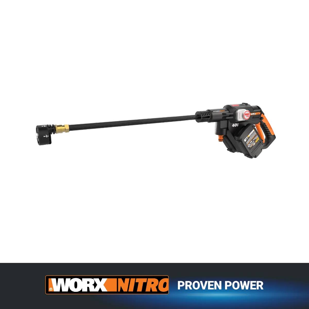 Nitro 40V Brushless Hydroshot Max Portable Power Cleaner (800 MAX PSI)