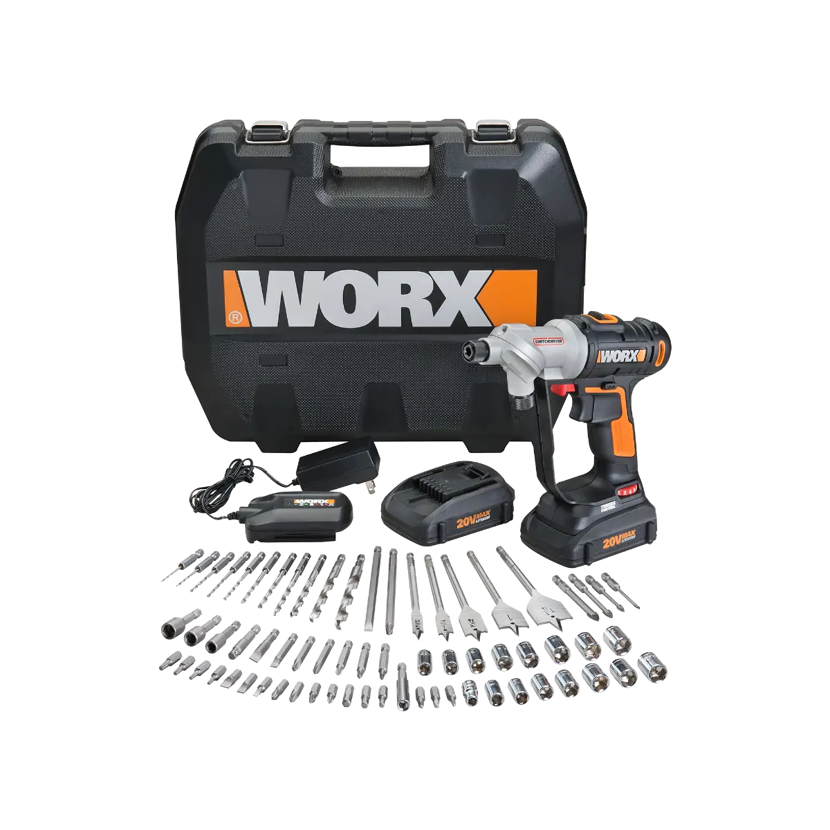 20V Power Share Switchdriver Cordless Drill & Driver w/ 67 pc. Kit (Discontinued) 20V Power Share Switchdriver Cordless Drill & Driver w/ 67 pc. Kit (Discontinued)