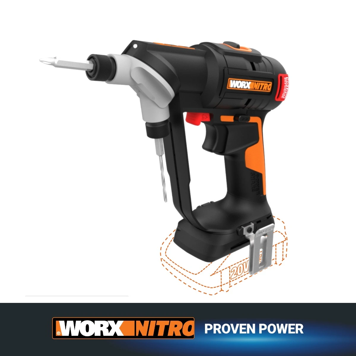 Nitro 20V Brushless Switchdriver 2.0 2-in-1 Cordless Drill & Driver (Tool Only) Nitro 20V Brushless Switchdriver 2.0 2-in-1 Cordless Drill & Driver (Tool Only)