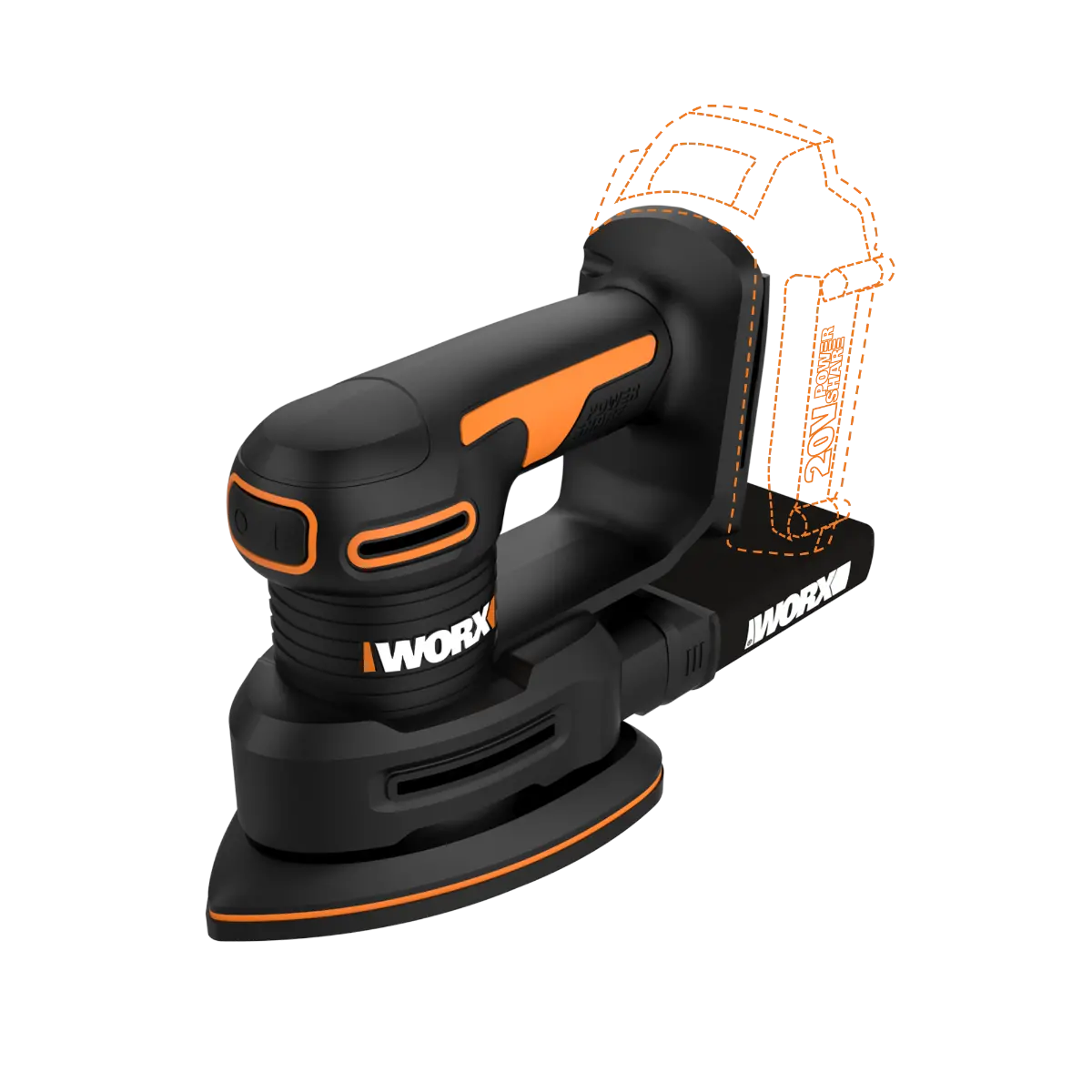 20V Power Share Cordless Detail Sander - Tool Only 20V Power Share Cordless Detail Sander - Tool Only