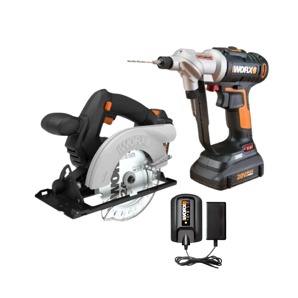 20V Power Share Switchdriver 2-in-1 Cordless Drill/Driver & 5.5" Circular Saw 2pc Combo Kit 20V Power Share Switchdriver 2-in-1 Cordless Drill/Driver & 5.5" Circular Saw 2pc Combo Kit