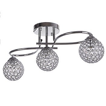 Infinity globe ceiling light