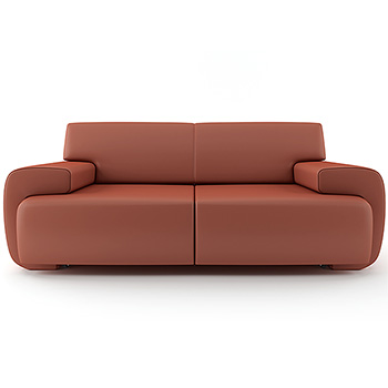 Plump Leather Sofa